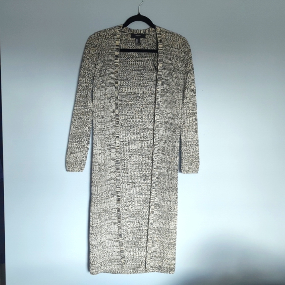 2/$20 Forever 21 Black and White Knit Cardigan